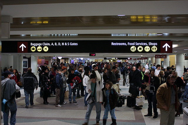 Crowded Airport Crowded Airport