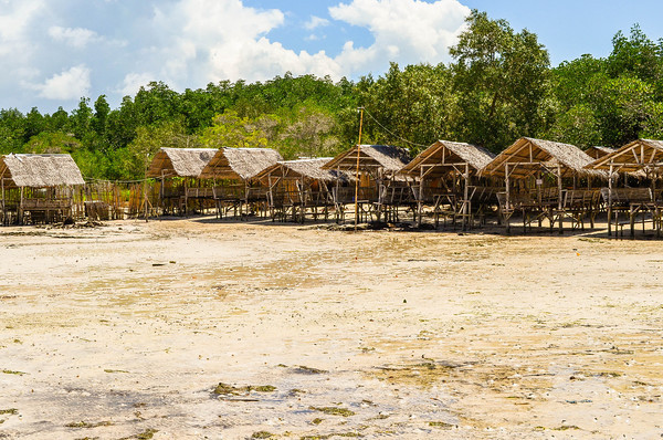 Philippine Beach Nipa Huts