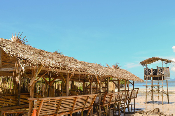 Beach Nipa Huts